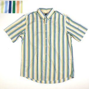 Jos A Bank Travelers Collection Shirt Mens Short Sleeve Multicolor No Wrinkle Lg